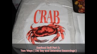 Seafood Boil Part 1 Seafood Boil Two Ways Old Bay and Zatarains Seasonings Recipe  How to Make [upl. by Deering691]