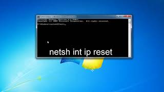 Windows 7 Reset TCPIP and Winsock Tutorial [upl. by Nellak]