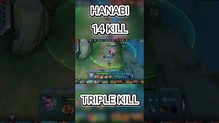 Part 24 Hanabi 14 Kill Triple Kill mlbb mobilelegends mlbbeshorts mlbbgameplay brutalhero [upl. by Asiaj]