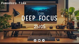 Pomodoro timer ★︎ Deep focus ★︎ 25 Minute Timer ★︎ Lofi Pomodoro 2505 [upl. by Seys]