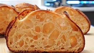 how to make 100 hydration sourdough bread [upl. by Ettigdirb]