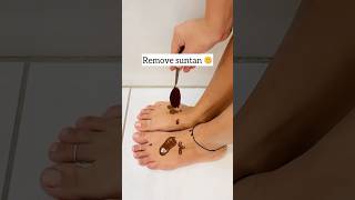 Permanent Feet Dirt amp Tanning Removal Pack  Fair Feet in 5mins shorts viral trending skincare [upl. by Annaear]