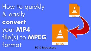 How to convert your MP4 files to MPEG format quickly amp easily PC amp Mac [upl. by Anairam827]