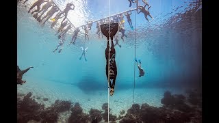 WATCH as Alessia Zecchini of Italy glides like an arrow to a new World Record 107m CWT [upl. by Thgiwd]