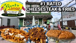 Hunts Battlefield Fries And Cafe Review A Must Stop Gettysburg PA [upl. by Dominy]