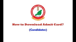 How to Download Admit Card [upl. by Branca]