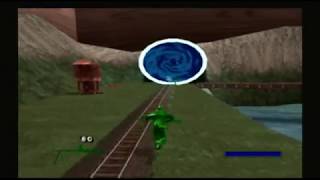 Army Men Sarges Heroes 2 PS2 13 Toy Train Town [upl. by Roehm65]