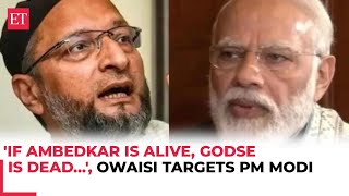 If Ambedkar’s legacy lives then Godse’s ideology is dead Owaisi targets PM Modi in Maharashtra [upl. by Lasser366]