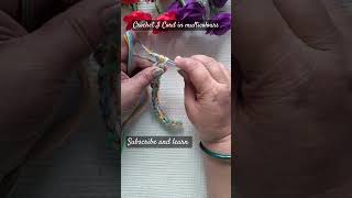 Crochet I Cord in multicolours crochet diy knitting crochetcord ytshortsindia trending [upl. by Darwin]