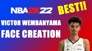 NBA 2K22 VICTOR WEMBANYAMA FACE CREATION CURRENT GEN2k22nba basketballnbadraft [upl. by Adnaluoy175]