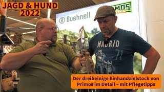 Jagd amp Hund 2022 Der dreibeinige Einhandzielstock von Primos im Detail – mit Pflegetipps [upl. by Sholom]