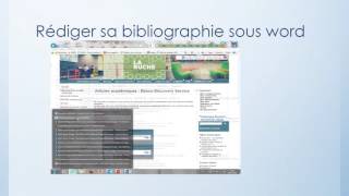 8 Etape 4  Rédiger sa bibliographie revue de littérature [upl. by Aitetel]