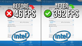 🔧 INTEL HD GRAPHICS BEST SETTINGS TO BOOST FPS FOR GAMING 🔥  Optimize Intel HD Graphics ✔️ [upl. by Rudin380]