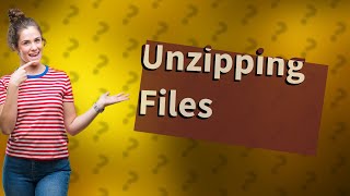 How do I unzip a file [upl. by Godding]