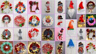 Low Budget 20 Easy Christmas wreaths making idea  Best out of waste Christmas craft idea🎄154 [upl. by Adamok]