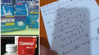 Posologie et prescription de certains médicaments Amoxicilline Augmentin [upl. by Enyrehtak592]