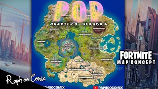 Fortnite Chapter 3 Season 4 Map Concept [upl. by Lemor902]