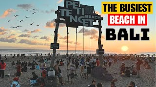 Bali Seminyak Beach Walking Tour Busiest Beach in Bali [upl. by Ahsilet278]