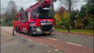 Brandweer Elburg Onderweg Naar Schoorsteenbrand t Harde [upl. by Eelirol286]