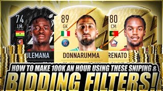 HOW TO MAKE 100K COINS RIGHT NOW ON FIFA 22 EASIEST WAY TO MAKE COINS ON FIFA 22 SNIPINGBIDDING [upl. by Aennil932]