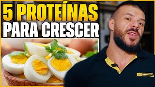 5 ALIMENTOS RICO EM PROTEÍNA e de fácil consumo PARA GANHO DE MASSA MUSCULAR [upl. by Bolt829]