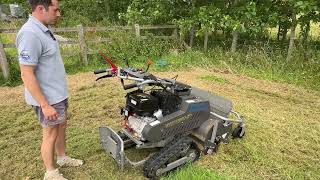 Demo with Weibang Velocity 68 Tracked Flail Mower [upl. by Asiak]