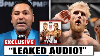 quotOscar De La Hoya EXPOSES Shocking Proof of Rigged Jake Paul vs Mike Tyson Fightquot [upl. by Ggerc]