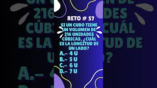 Reto matematico 57 aptitudnumerica retomatematico [upl. by Yeltihw]