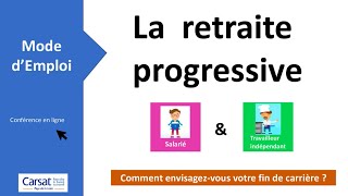 Conférence en ligne  Retraite progressive mode demploi [upl. by Sel]