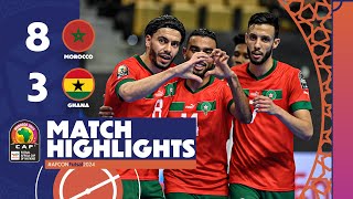 AFCON Futsal 2024  Morocco 83 Ghana  Matchday 2 [upl. by Hendry]