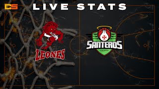 Leones de Ponce vs Santeros de Aguada  LIVE STATS  BSN [upl. by Carlita]