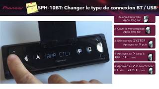 SPH10BT Comment changer le type de connexion smartphone [upl. by Huskamp]