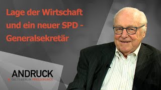 Lage der Wirtschaft und ein neuer SPDGeneralsekretär  Andruck der Pressetalk [upl. by Meg]