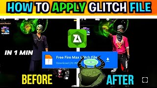 How to download and apply glitch file🔥  free fire glitch [upl. by Aliuqa]