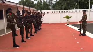 GHANA ARMED FORCES RIFLE DRILLS SECTION [upl. by Karmen881]