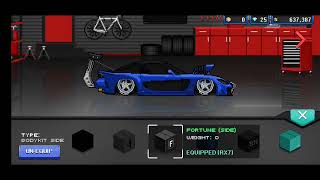 building RX7 top speed 450 RACE TIME 61 PIXEL CAR RACER [upl. by Chernow]