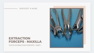 EXTRACTION FORCEPS PART1MAXILLARY FORCEPS [upl. by Aikkan765]