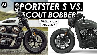 HarleyDavidson Sportster S VS Triumph Bobber Indian FTR S Honda CB1000R Suzuki M109R [upl. by Smallman584]