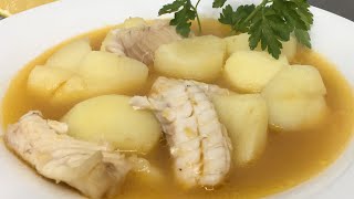 Sopa de pescado blanco  emblanco malagueño [upl. by Niwred]