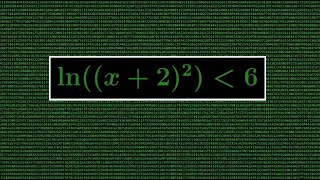 Logarithmic Inequality with incomplete first attempt [upl. by Mathew]