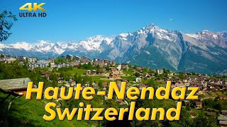 HauteNendaz Switzerland Walking tour Outdoor Travel [upl. by Talya277]