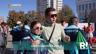 16 мың қатысушы Әлемнің 60 елінен жиналған желаяқтар «Almaty marathon 2024» қалай өтті [upl. by Middle]