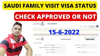 How to check saudi family visit visa status online  family visit visa status 2022  Saudi arabia [upl. by Betthel]