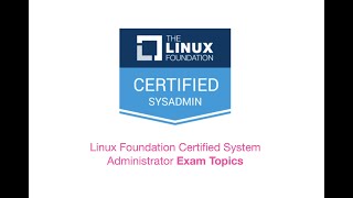 LFCS Exam Topics  Linux for Beginners  LFCS  RHCSA [upl. by Ardnassac]