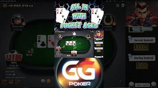 ALL IN with Pocket Aces 🤑 poker [upl. by Yentruocal]