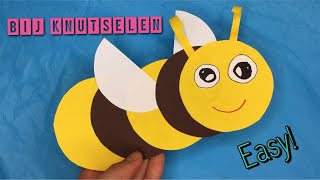 ❤ DIY KNUTSELEN SCHATTIGE BIJ KNUTSELEN MET PAPIER ❤ ZOMER KNUTSELEN ❤ DIY NEDERLANDS Easy DIY [upl. by Notled]