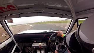 Blyton Park track day outer circuit Ford Escort mk2 honda s2000 f20c engine [upl. by Lew]