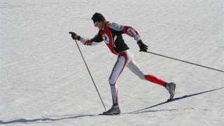 Cross or X Country Skiing Basics of Diagonal Stride [upl. by Moria65]