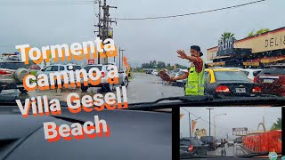 VILLA GESELL BEACH Vlogs Verano 2022 Travel VIAJE CON TORMENTA ⚡🌩 [upl. by Atived648]