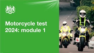 Motorcycle test 2024  module 1 official DVSA guide [upl. by Nnaid509]